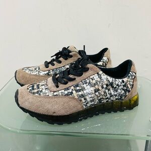 BM Bernie Mev. Gel Soled SNEAKERS~Size 40/US 9~Calico Patchwork~Colorful~RARE‎